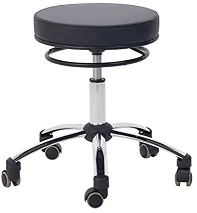 Teqler T-135362schwarz Rollhocker mit Ringauslöser