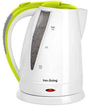 Innoliving Bollitore Cordless INN-732, Capacità 1,7L, Potenza 2200W, Spegnimento Automatico e Protezione a Secco, Base Girevole 360°, Design Elegante e Senza Filo, Ideale per Tè e Tisane