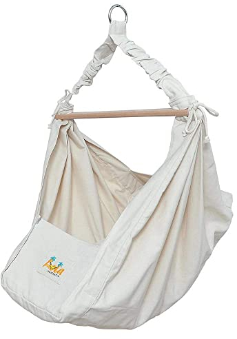 Lola Babyhängematte Babywiege YoYo Natur Set mit Thermomatratze ÖKO TEX