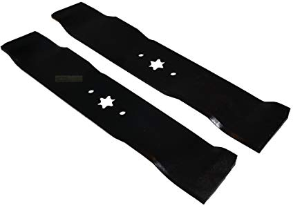 Lot de 2 lames de tracteur tondeuse compatibles avec tondeuse 107 cm MTD 742-0616A 742-0647 742-04312