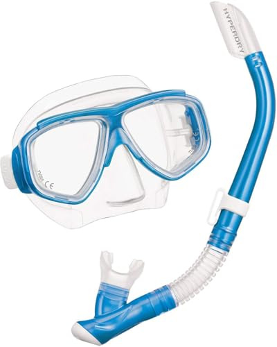 TUSA Sport UC7519 Mask and Snorkel Set Adult Elite Fishtail Blue