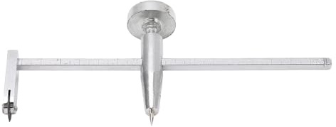 Trockenbau Kreisschneider aus Edelstahl, verstellbarer Drehpunkt, Kreislochschneider für Rundschnitt, Silber