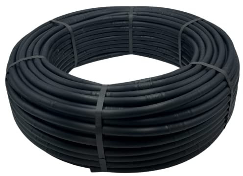MAKA Tubo Ala Gocciolante Irrigazione 2.2 Litri/Ora 16mm Striscia Tape Polietilene Acqua Forato 4 Gocciolatoi a Goccia Orto Bobina Diverse Misure Resistente UV (50 metri, Passo 30)