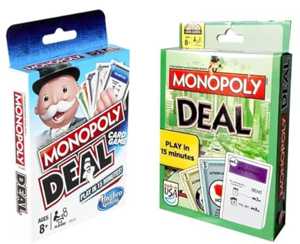 Brettspiele Monopoly-Deal Kartenspiel Schnelles Spiel Monopoly-Deal Kartenspiel für Kinder und Familien mit 110 Karten Familien und Kinder ab 8 Jahren 2-Sätze