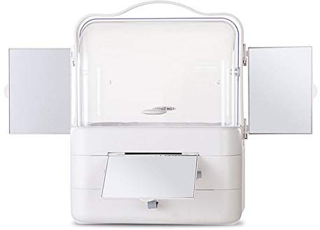 Cosmetic Organisers Classic Cosmetics With Mirror Display Shelf Perfume Lipstick Cosmetic Separation Container Drawer Large Capacity Bedroom Bathroom Dressing Table Great for Bathroom