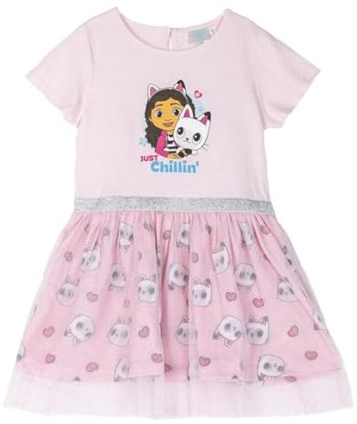 Vestido Gabby´S Dollhouse para niñas Diseño Elegante y cómodo con Colores Vibrantes y Estampados encantadores de Gabby´S Dollhouse