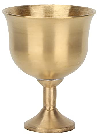 QANYEGN Kelch Zur Kommunion, Messing-Gin-Glas, Hohes Glas, Elegantes Trinkglas Für Weihnachten, Hochzeitskelch-e