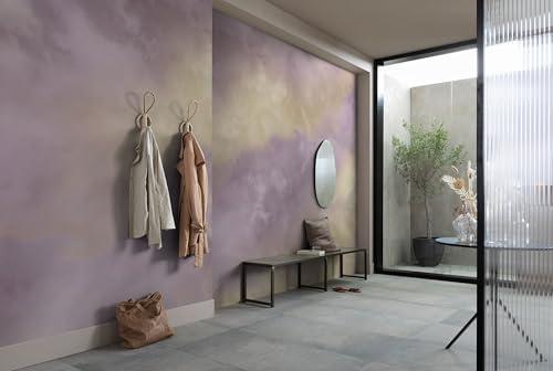 Komar Vlies Fototapete - Lavender clouds - Größe 350 x 250 cm - Tapete, Wanddekoration, Wohnzimmer, Schlafzimmer, Büro