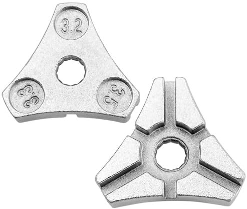 Mesee Lot de 2 Régleur de Clé de Rayon de Vélo en Acier au Carbone, Tendeur de de Rayon de Vélo Clé à Rayon pour Roue de Bicyclette 3,2 3,3 3,5mm Outil pour Rayons de Vélo