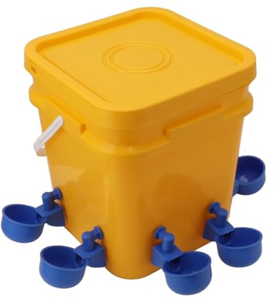 Automatische Hühnertränke mit Handfass 12 l, Ausrüstung zum Trinken von Geflügel für Gänseente (OUCRIYs91zor5h3i-13)