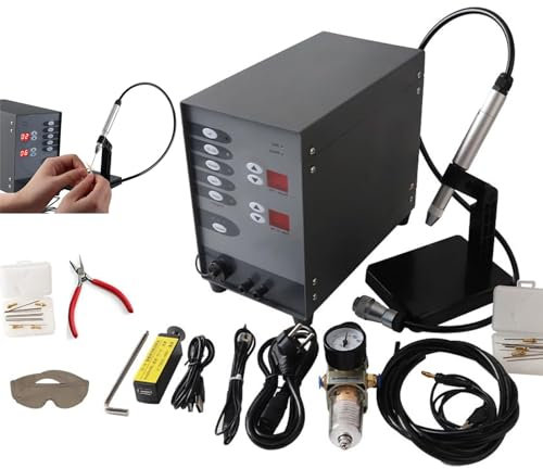 Soflightmok Jewelry Automatic Spot Welding Machine | 100w Pulse Argon Arc Jewelry Spot Welder For Repair Gold And Hardware Workpiece Welding | Diy Jewelry Repair Tool,Grey