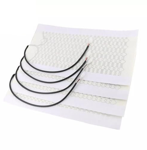 ZFQOOZD 4Pads Kohlefaser-Autositzheizungssatz mit Schalter, 3-Stufen-Baugruppe Autoteile