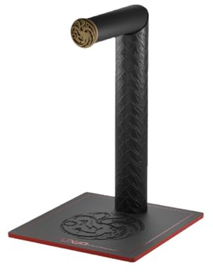 Lexip x Warner Game of Thrones - Support de Casque Gaming Targaryen, Design Dragon, Noir/Rouge/Or