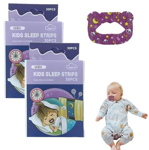 60 Stück Mundpflaster Schlafen,Mouth Tape für Sleeping,Anti Schnarch Pflaster,Schnarchpflaster,Mundband zum Schlafen, Mundtape,Mundpflaster Schlaf,Nasenatmung für Besseren Schlaf & Atemgewohnheiten