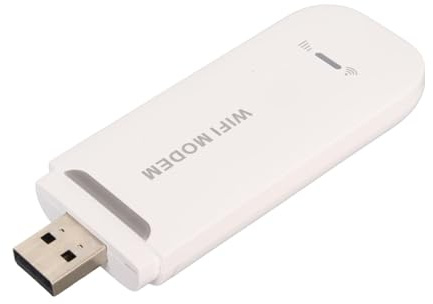 Marhynchus Enrutador WiFi 4G de Alta Velocidad con Ranura de Tarjeta SIM 150Mbps para 10 Usuarios, Módem WiFi USB Portátil LTE para Viajes de Oficina en Casa (WHITE)