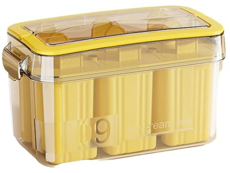 KieTeiiK Moule À Sucettes Glacées Anti-Fuite avec Bâton Convivial Moules Desserts Sûrs Fabricant De Sucettes Glacées Gâteau La Crème en Plastique Moule Crème Cake Popsicles Molds
