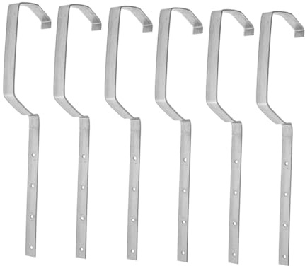 DIYEAH 6 Piezas Soporte de Canalón de Soportes de Tejado para Canalones Resistente para Drenaje Prevención de Inclinaciones y Duradera