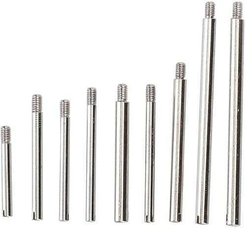 100Pcs Watch Strap Screws, 10 Sizes Metal Watch Pins, Band Link Pins Set with Storage Box, Professional Repair Tool Accessories