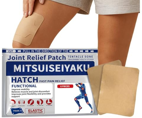 Knäplåster | plåster för knä O-riginal, Knee Pa-in relief Patch, 6 stycken lugnande plåster för vardagen, kontorsarbete och lätta sportaktiviteter för att lugna leden