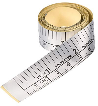 sourcing map 2Pcs Self-Adhesive Measuring Tape with Fractions 60 Inches 150cm Workbench Ruler, Left to Right Sticky Measure Tape for Woodworking, Saw, Drafting Table