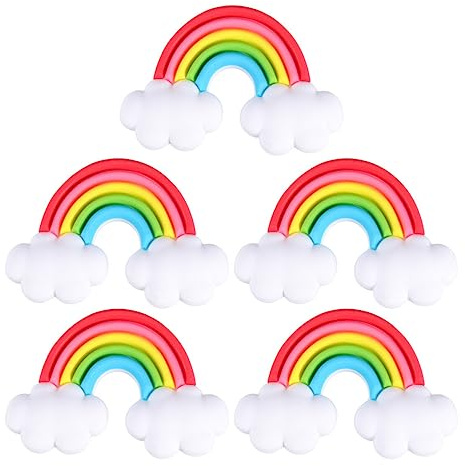 YARNOW 5Pcs Regenbogen Kühlschrank Magneten Bunte Kühlschrank Magneten Büro für Den Unterricht Whiteboard Locker Liefert