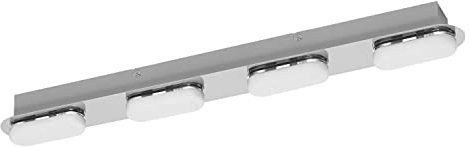 LEDVANCE Smart LED Badezimmerlampe chrome, 27W, 2800LM, 3000-6500K, 58cm, IP44, Orbis Duplo Wandleuchte, Badezimmerleuchte mit Wifi Technologie, dimmbar, steuerbar über App und Sprachassistenten