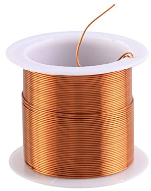0,6 mm x 10 m Spulenmagnetdraht, emaillierter Kupferdraht, emaillierter Magnetwicklungsdraht, 1 Spule, natürliche Temperaturbewertung, weit verbreitet für Transformatoren, Induktoren