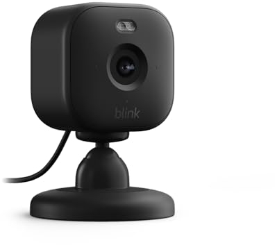 Blink Mini 2 | Cámara de vigilancia interior compacta, HD con enchufe, visión nocturna en color, foco integrado, audio bidireccional, detección de movimiento, compatible con Alexa (negro)