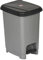 URBNLIVING 8L or 40L Slim Recycling Kitchen Step On Pedal Bin With Inner Insert Liner Pocket and Lid for Home and Office (8L Grey)
