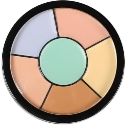 KARLOR Palette de Correcteurs 6 en 1 - Crème Correcteur de Couleur Vert Contre les Rougeurs, Anti-Cernes Violet, Contour des Yeux Jaune, Anti-Âge pour Teint Mélangé (05#)