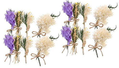 IMIKEYA 2stücke Bündel Getrocknete Blumen Handgemachte Vielseitige Trockenblumensträuße Für Hochzeiten Heimdekoration Und -projekte Gemischte Für Kreative Arrangements