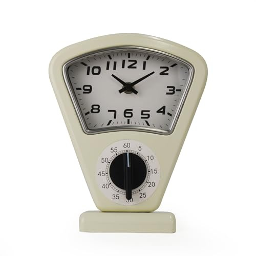 BCIL (b.c.l) Parking Meter Clock Timer White Table Clock Retro