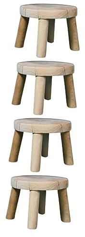 Generisch pflanzenständerDOITOOL 4 Stück Holzsockel Blumentopfhalter Holz Pflanzenregal Schreibtisch Pflanzenhocker Pflanzenständer aus Holz Stütze für Blumentöpfe Büro Kristallkugel Hohe Füße Thuja