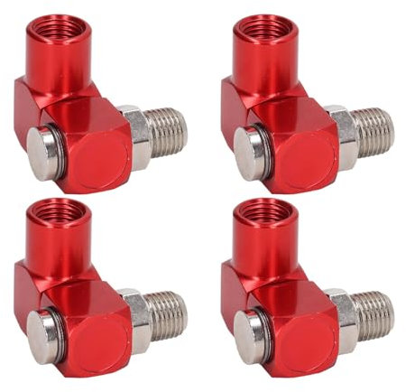 Connecteur de Tuyau D'air Pivotant à 360 Degrés NPT de 1 ou 4 Pouces, Paquet de 4 Pièces, avec Oxyde D'aluminium anodisé, adapté à L'outil Pneumatique, Connecteur de Tuyau D'air