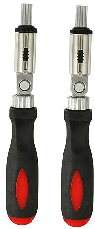 LIFKOME 2pezzi Cacciavite Regolabile Cricchetto Con Angolo Variabile Mini Cacciavite Multiuso Per Riparazioni Domestiche e Officina Hexagonale