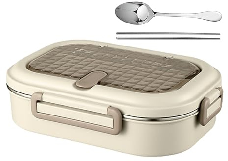Générique Boîtes Repas Isothermes - Boîte Repas Adulte | Lavable Micro-Ondes Anti-Odeur Étanche En Acier Inoxydable Avec Couverts pour Pique-Nique Voyage Charcuterie