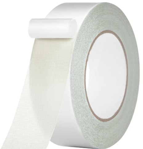 Generchin Cinta Adhesiva de Doble Cara para Alfombras de 50 mm X 10 M, Extraíble, Multiusos, para Suelos de Tela.