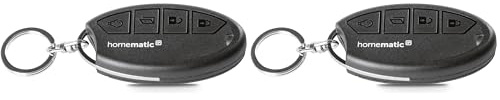 Homematic IP Smart Home Schlüsselbundfernbedienung – Zutritt, Funk-Fernbedienung, Zubehör für Ihr Homematic IP Türschlossantrieb mit App-Funktion, öffnet, schließt und verriegelt Smart Lock, 142561A0