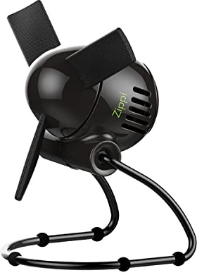 Vornado Zippi Small Personal Fan, Foldable Cooling for Desk, 2 Speed Settings, Soft Nylon Blades, Directable Airflow, Compact Design, Perfect Fan for Office and Bedroom, Multiple Color Options, Black