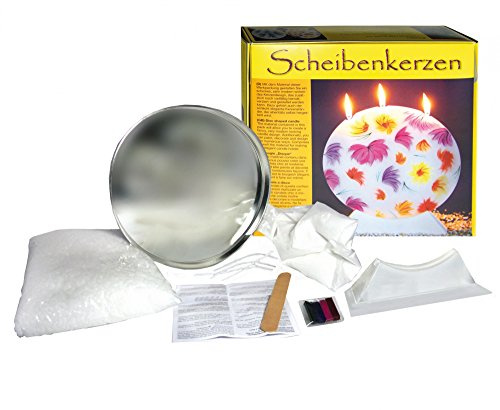 CREARTEC Werkpackung Scheibenkerzen - Gestaltung runder Kerzen - Kerzengießform - Made in Germany