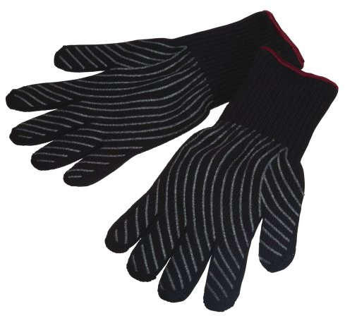 MasterClass Professional Heat-Resistant Safety Oven Gloves - Black