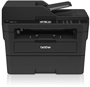 Brother MFC-L2730DW Multifunktions-Laserdrucker 4-in-1 monochrome 34 ppm mit kabelgebundenem Netzwerk, WLAN, ADF mit 50 Blatt und Touchscreen-Display, Schwarz, Stampa, Copia, Scansione e fax