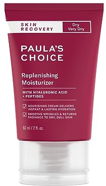 Paula's Choice SKIN RECOVERY Feuchtigkeitscreme - Reichhaltige Nachtcreme Pflegt die Haut mit Peptide & Hyaluronsäure - Hilft Rötungen zu Reduzieren - Trockene Haut - 60 ml