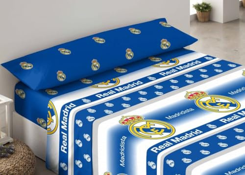 Real Madrid Juego DE SÁBANAS Blanco, 090 cm.