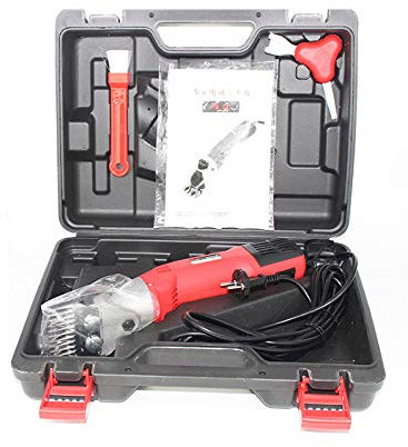 Toplionace 220V 680W Cisailles à Moutons Électriques Machine de Cisaillement Outil de Tondeuse pour Animaux de Compagnie (9 Dents, Lame Droite)