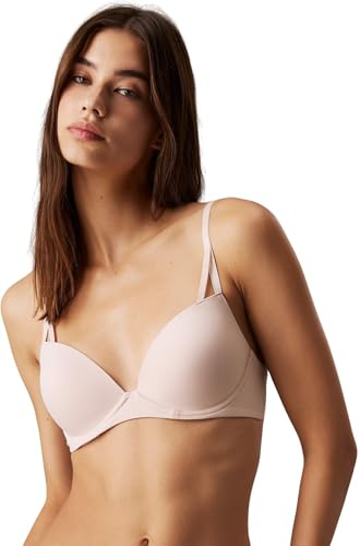 Calvin Klein Damen Push-Up BH Lift Demi mit Bügel, Beige (Beechwood), 85D