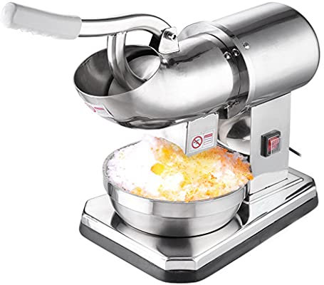 Tritaghiaccio elettrico a doppia lama, macchina per ghiaccio tritato elettrico da 200 W Macchina per ghiaccio tritato da 440 LB/h Macchina per coni di neve con doppie lame per uso commerciale domestic