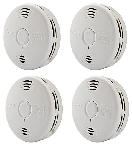Kidde Smoke & Carbon Monoxide Detector Combo, 10-Year Battery, Replacement Alert, 4 Count (Pack of 1)