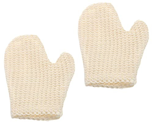 Lurrose Peeling Bath Body Handschuhe Pad: 2 Stücke Peeling Body Scrubber Fäustlinge für Luffa Zubehör