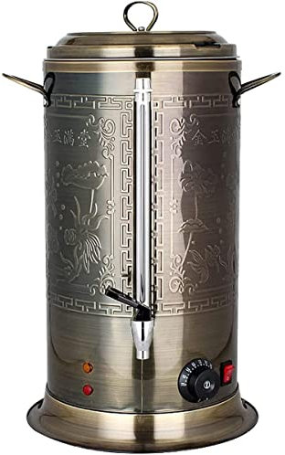 Marmite à Vin Chaud, Chaudière et Distributeur d'eau Chaude Avec Jauge D'eau, Pour Brassage Commercial Ou Usage De La Fête À Domicile De Bureau,Bronze,19.2L